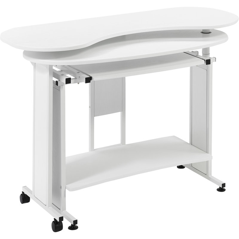 Willbridge L-Shaped Metal Base Computer Desk