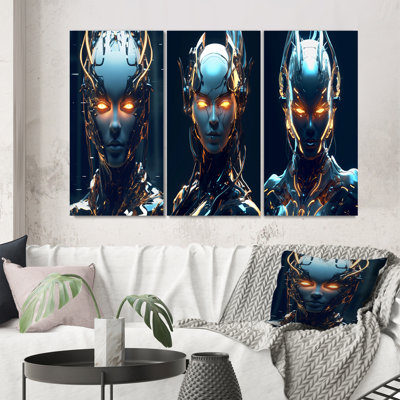 «Robotic Opponent», 3 pièces sur toile