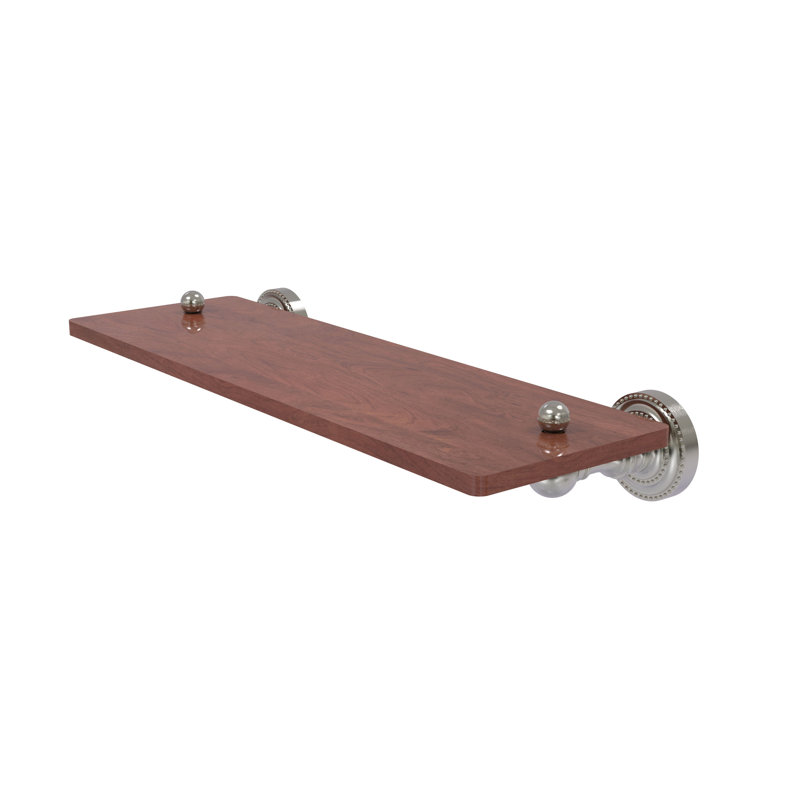 Tablette de support Marchmont, Nickel satiné, H 2,5 po x l 16 po x P 5 po