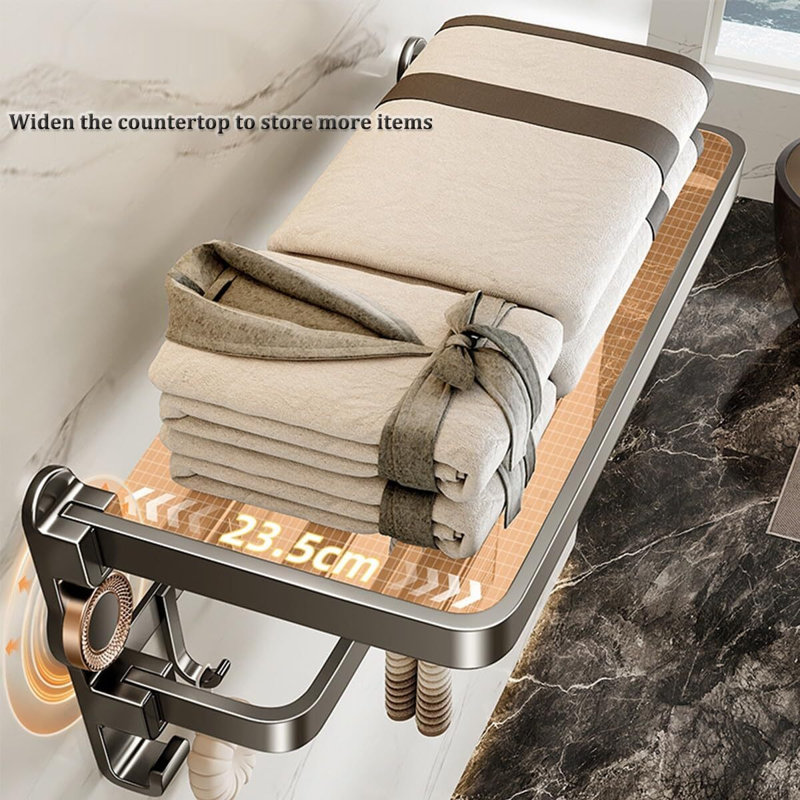Porte-serviettes de salle de bain double