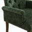 Chaise de salle à manger rembourrée en tissu de chenille, pieds courbés en bois massif, élégante chaise de salle à manger capitonnée pour salle à manger club, paquet simple-1121905626-1121905628