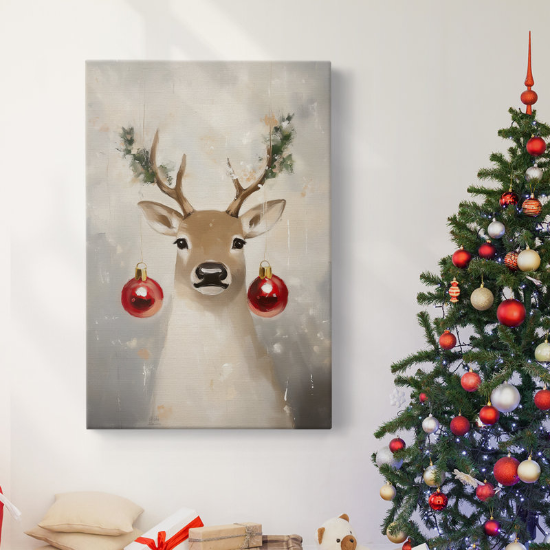 Art des Fêtes de Noël - Toile tendue avec châssis - Série 2-CECXCVII, H 24 po x l 16 po