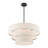 4 - Light Steel Dimmable Drum Chandelier-254080606-254080604