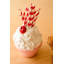  Vase en céramique rose 7 "H Cupcake