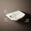 Cimarron® Vitreous China 23" Pedestal Bathroom Sink with Overflow-10940907-19195630