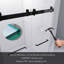 Porte de douche coulissante double sans cadre l 69 "- H 72" x H 79 "