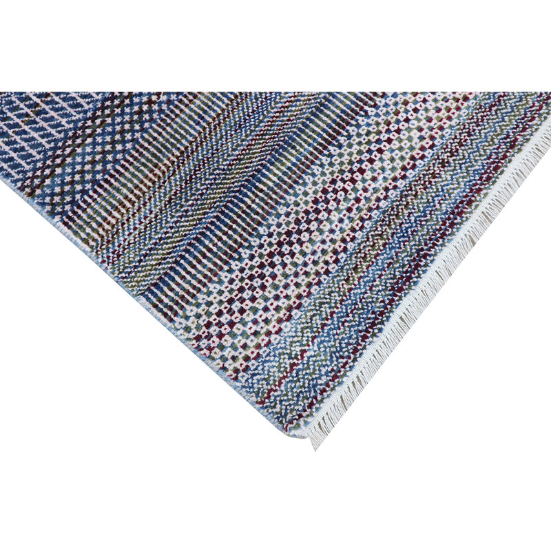 Striped Area Rug in Pink, Rectangle 8' x 10'