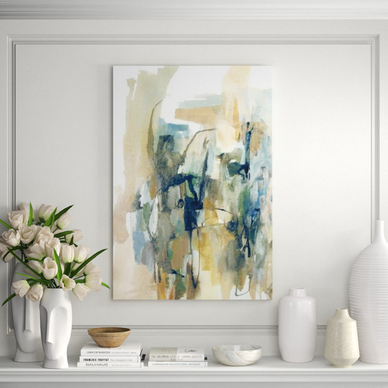 Natural Spread II Painting by Sonia Noir, Image Brush Gel, 44" H x 30" W