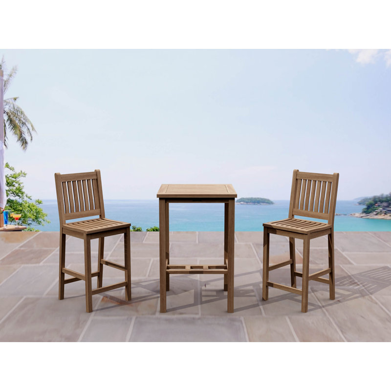 Avalon 3 Piece Bar Height Dining Set