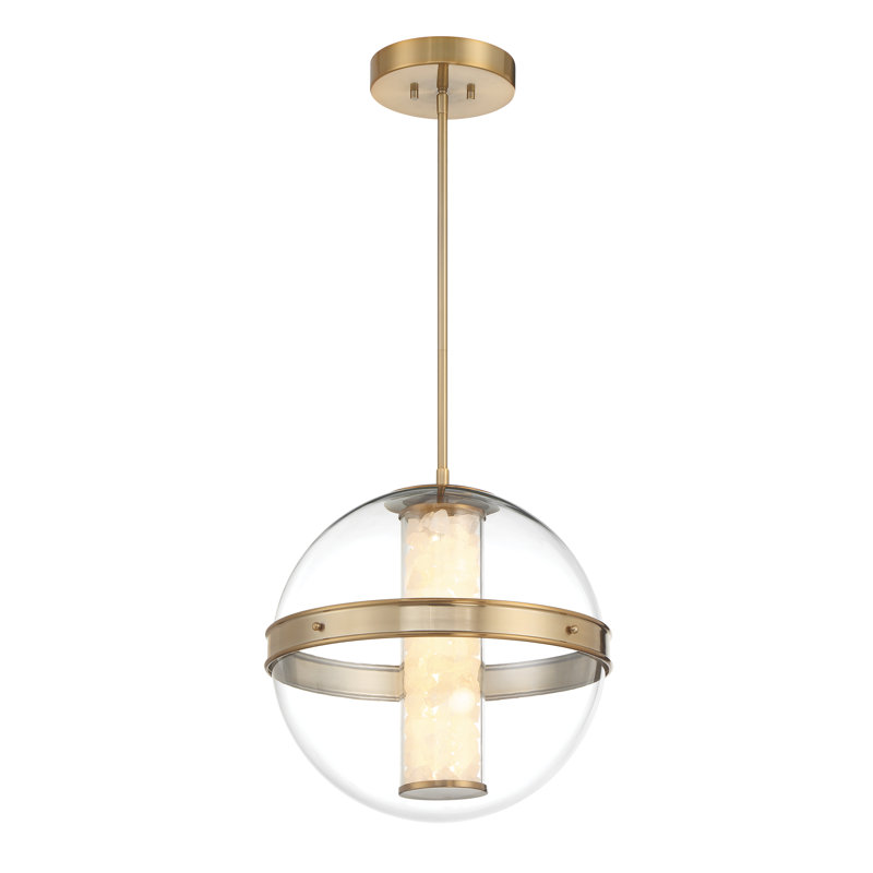 Divinely LED Pendant, 18.38" H x 16.63" W x 16.63" D, 4