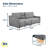 Serta Gabi 90.2" Upholstered Queen Size Convertible Sleeper Sofa-91113149