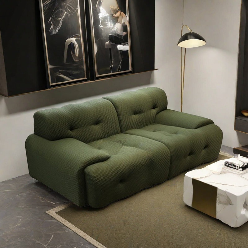 Light Luxury Retro Green Sofa