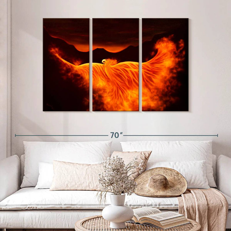 Kelan Phoenix Rising, 32" H x 50" W