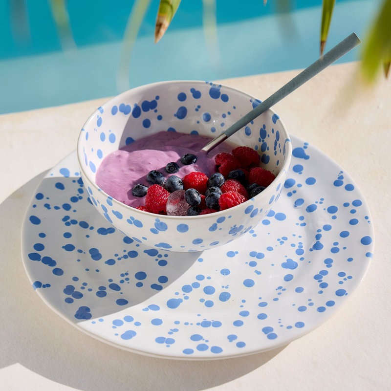 Rafaela Dinner Plates, Cornflower Blue