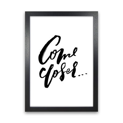 Come Closer - Wrapped Canvas Print