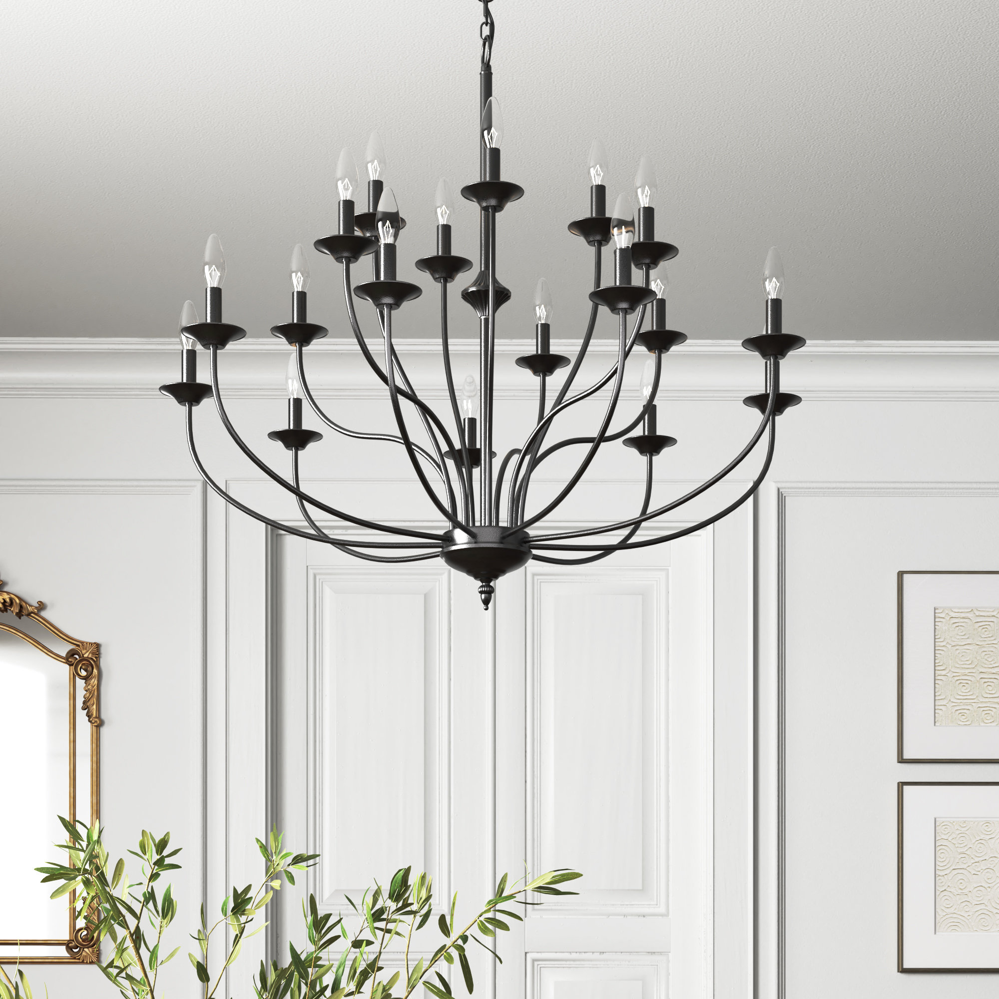 Kelly Clarkson Home Waverly 18 - Light Dimmable Classic / Traditional  Chandelier & Reviews