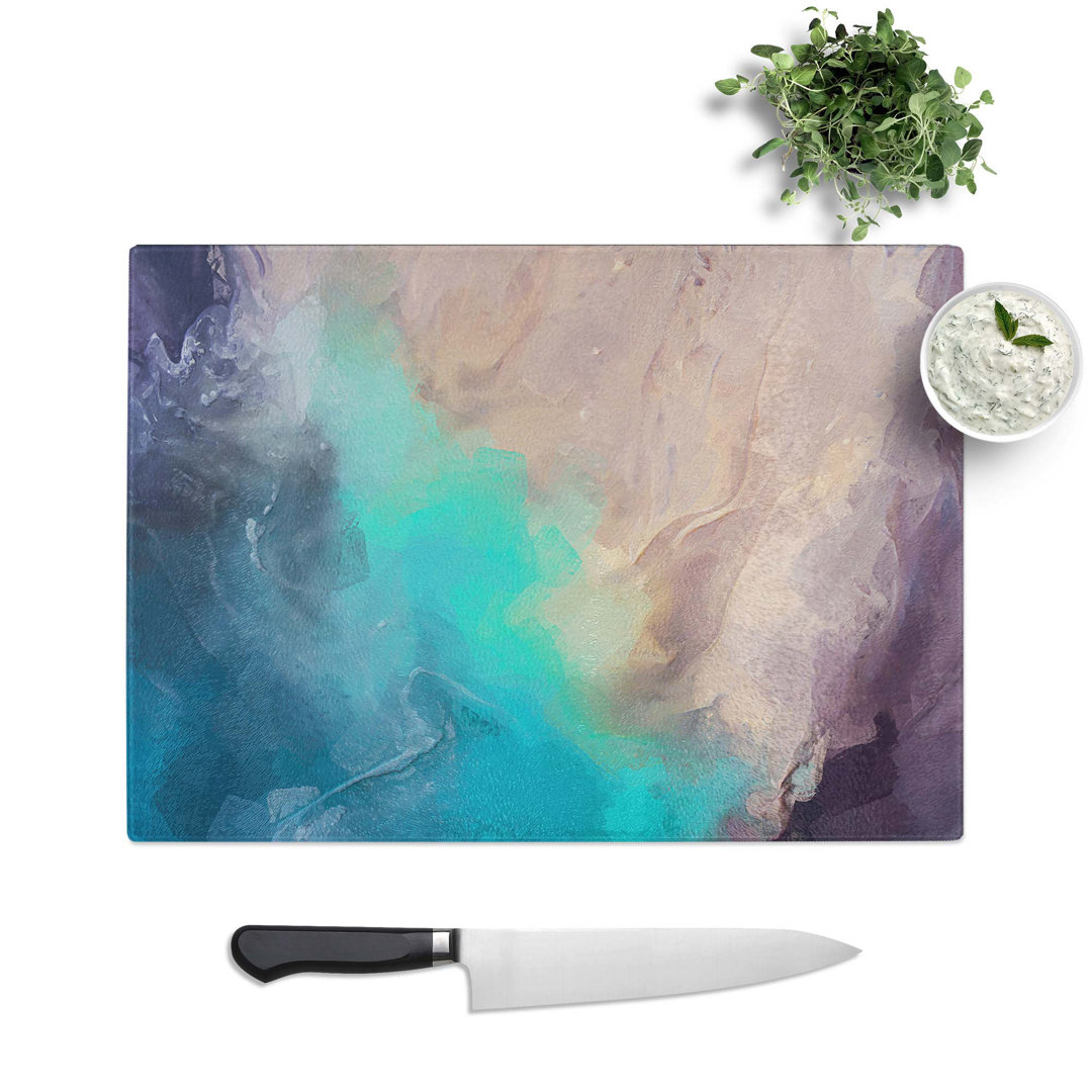 Glass Falling into Bliss in Abstract Chopping Board