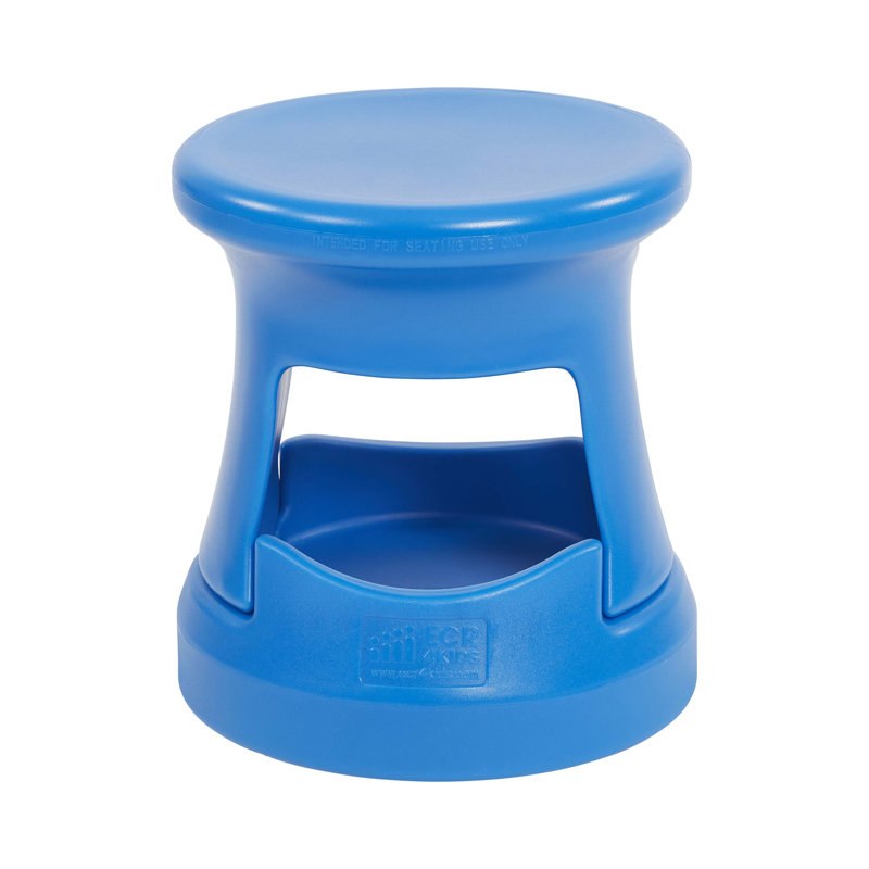 Tabouret de rangement actif ECR4Kids, siège de 15 po de hauteur, mobilier pour enfants, Bleu