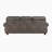 Stonington 91" Traditional Microfiber Living Room Sofa with Pocket Coil Support, Nailhead Trim, and Two Decor Pillows
