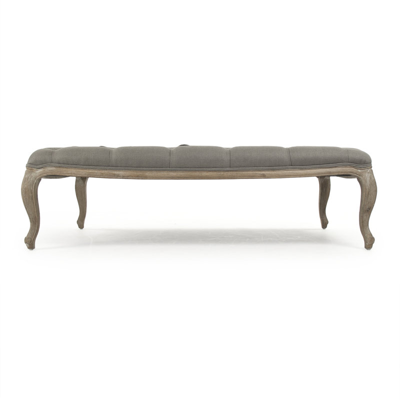Repose-pieds de cocktail touffeté one way Claes, Gris