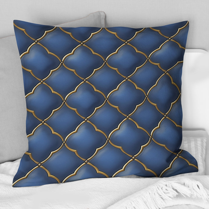 Coussin Ogee Patten, H 16 po x l 16 po
