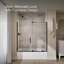 Echelon Sliding Bath Door, 58-1/4 In. H X 55-3/4 - 59-3/4 In. W, With 5/16 In. Thick Crystal Clear Glass-183994331