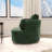 40.35"w Upholstered Cheniile Barrel Accent Swivel Chair-2079189365