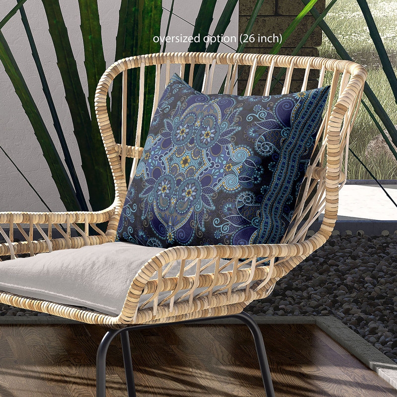 Polyester Throw Square Pillow Cover & Insert, 16" x 16" 