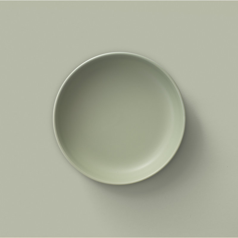 JoyJolt Mesa 4-Piece Stoneware Pasta Bowl Set, 40 oz, Vert sauge mat