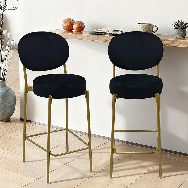 Tabouret de bar pivotant réglable avec dossier et repose-pieds, revêtu de similicuir, d'une hauteur de 23,5 à 32,5 po, moderne et confortable pour un usage domestique et commercial