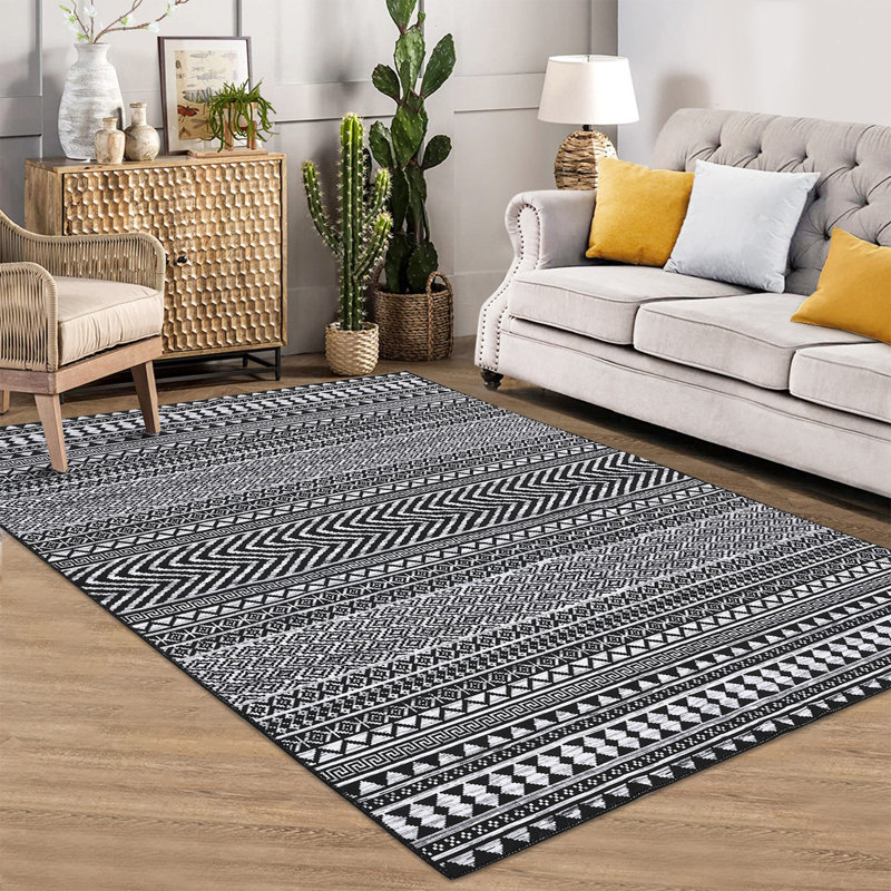Tapis Karelie avec envers antidérapant, Rectangle 5 pi x 7 pi