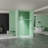 Mylene 72 in. W x 76 in. H Frameless Shower Door with Clear Glass