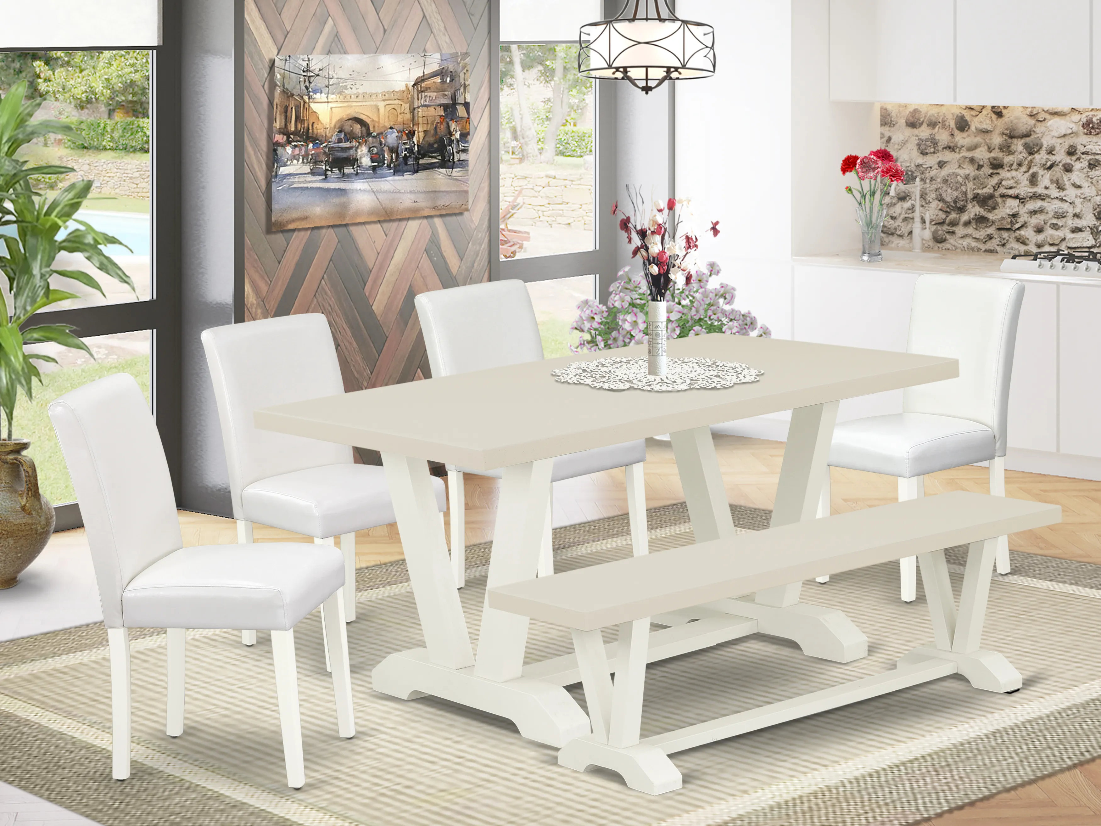 Red Barrel Studio® 6 - Person Acacia Solid Wood Dining Set - Wayfair Canada