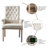 20.5'' H Tufted Linen Upholstered Armchair-68479625