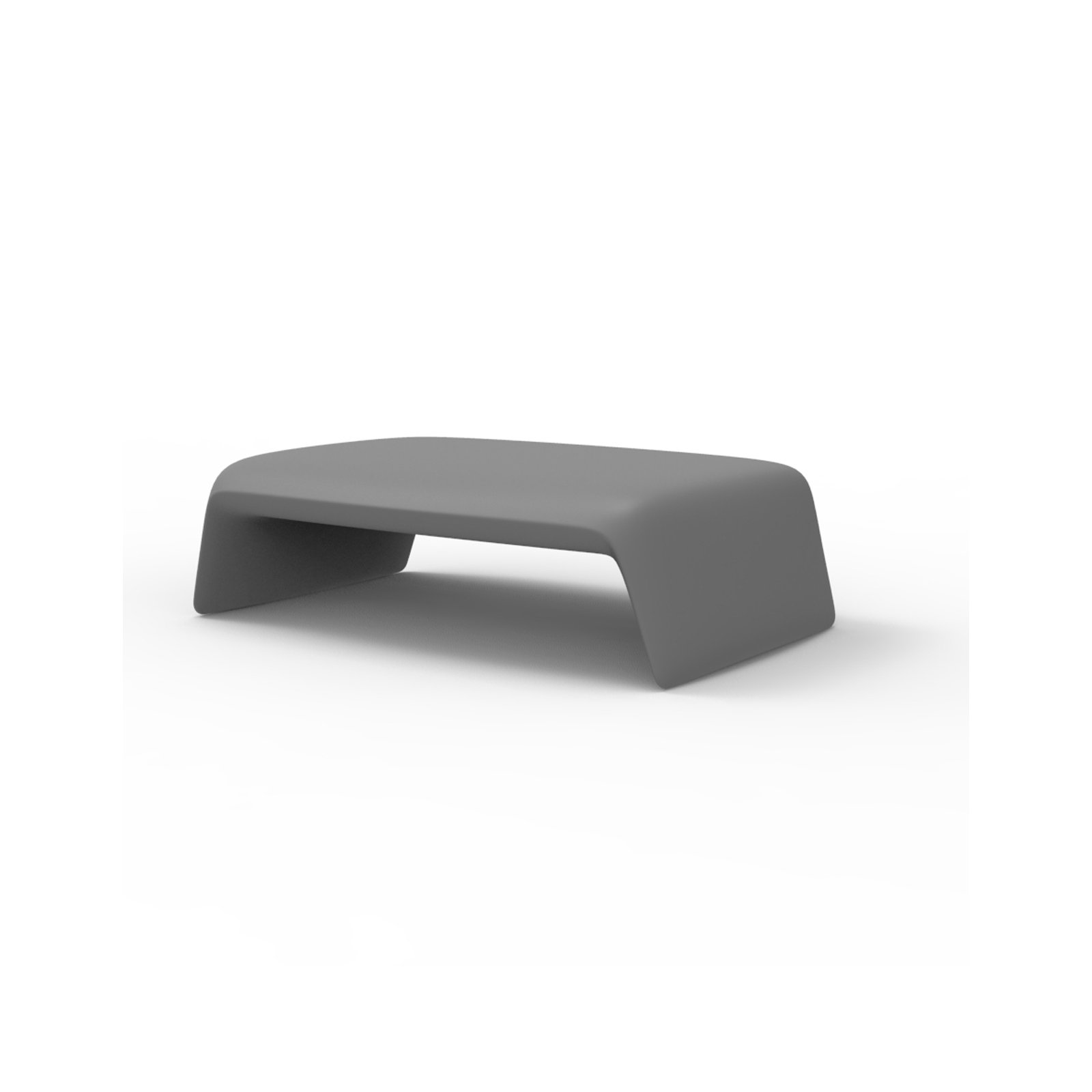 Blow Plastic/Resin Coffee Table, Gray