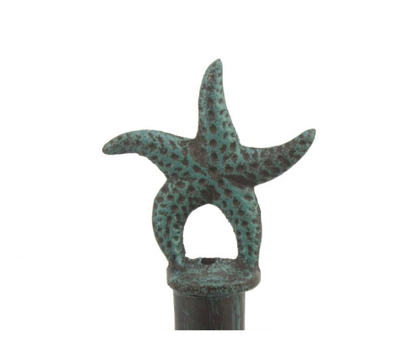 Porte-essuie-tout autoportant en fonte Starfish, Bleu Seaworn