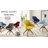 Brister 23" Blue Fabric And Natural Swivel Accent Arm Chair-2135937666-2015706284