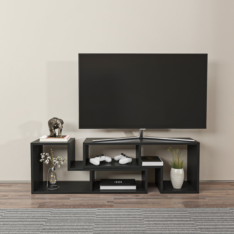 Aleck TV Stand for TVs up to 55", Black