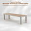 Table basse de patio en aluminium Yanali