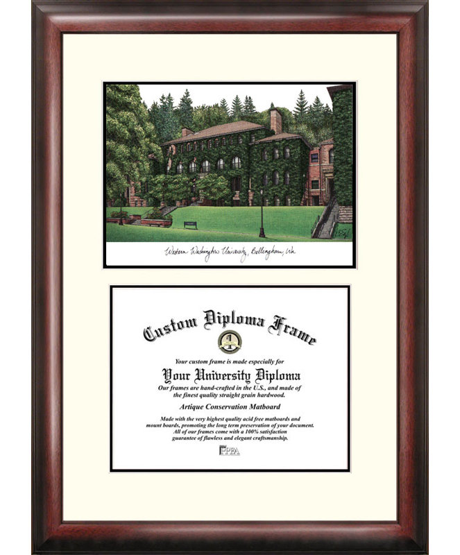 NCAA Brown Wood Matte Picture Frame with Mat