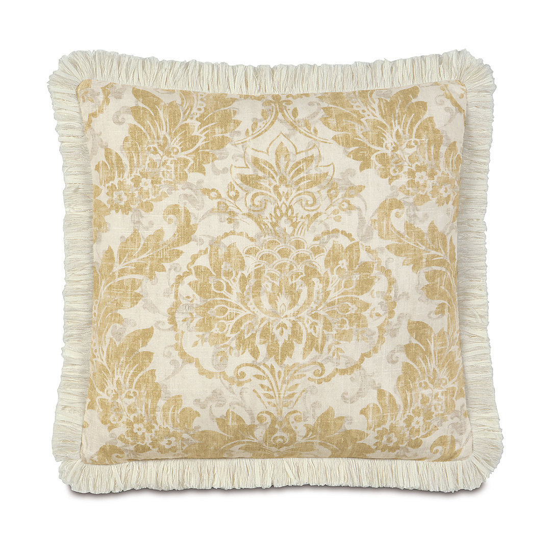 Sabelle with Brush Fringe Square Pillow Cover & Insert Eastern Accents 