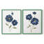 Coquelicots bleus - reproduction encadrée de qualité supérieure - prête à être accrochée - aucun clou requis - aucun clou requis-671805634-671805638