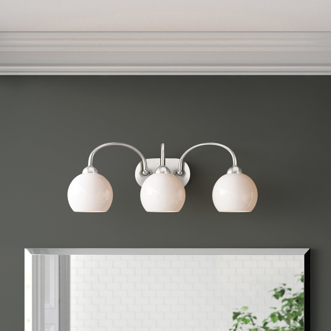 Torquay 3-Light Dimmable Vanity Light Hashtag Home 
