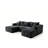 Boneless 92.4" Boneless Couch, Cloud Couch Sectional, Corduroy Sofa For Living Room, U Shaped Modular Sofa With Chaise, No Assembly-560193963-560193964