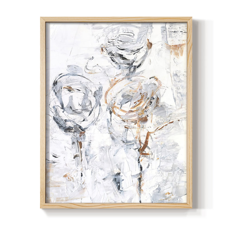 Printemps, fleurs sauvages I, reproduction encadrée - bois massif, H 11 po x l 9 po