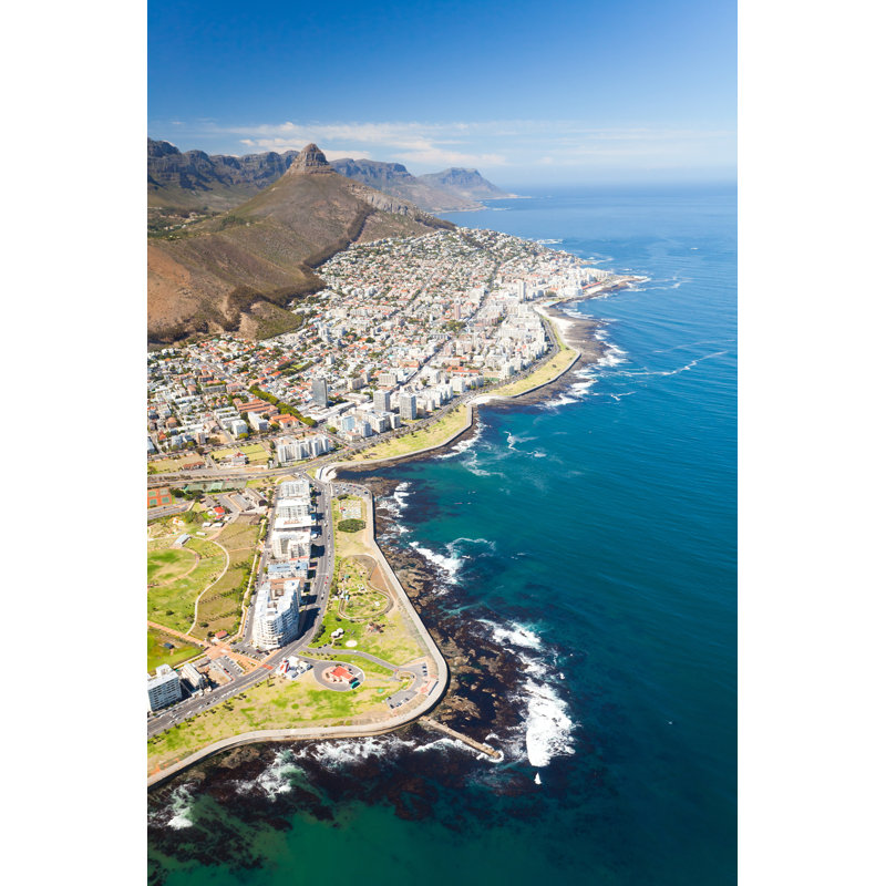 Cape Town by Michaeljung - Wrapped Canvas Print, 30cm H x 20cm W, Black Floater Framed