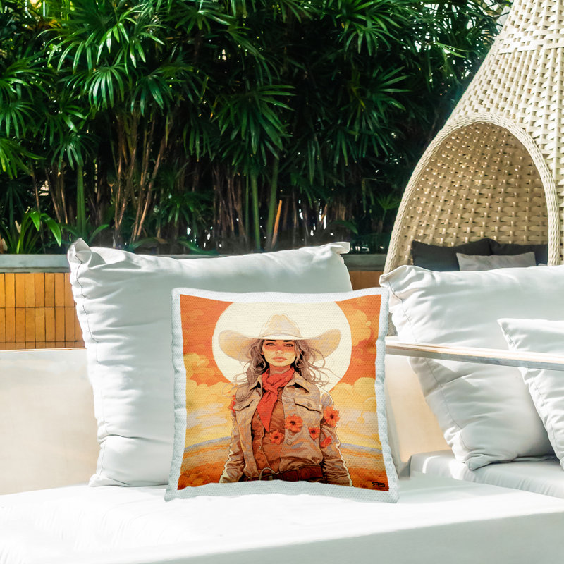 Abstract Outdoor Throw Pillow