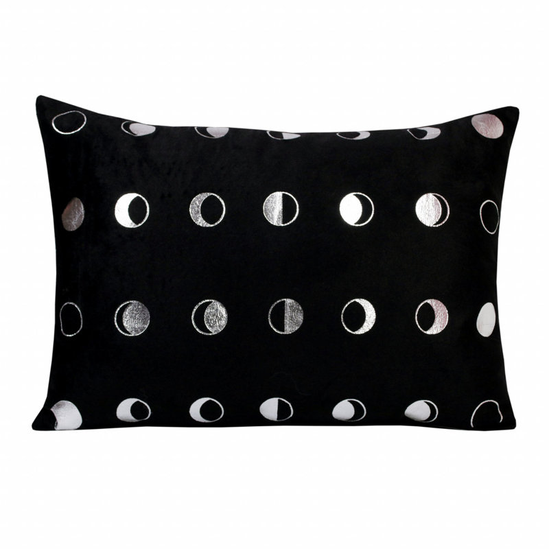 Miley Polyester Blend Lumbar Rectangular Pillow Cover, Polyester