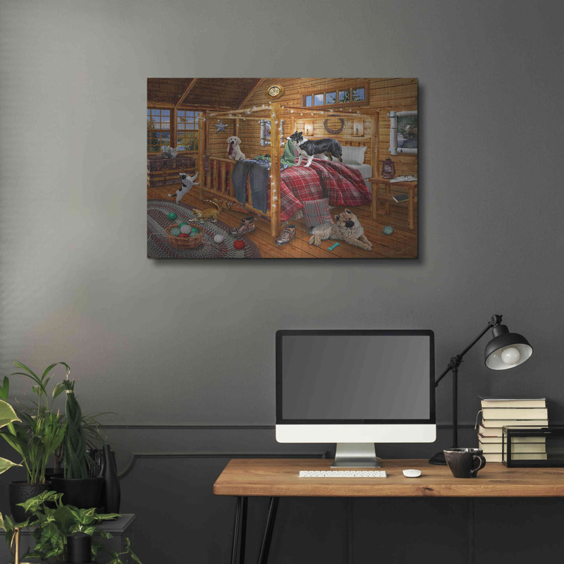 «Cabin Mischief» par Chris Dobrowolski, H 24 po x l 36 po