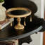 Retro Black Solid Wood Accent Cabinet